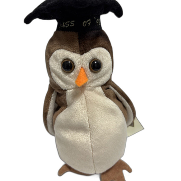 Ty Beanie Baby Wise the Owl Class of 1998 Retired Vintage Rare Mint - Picture 1 of 7